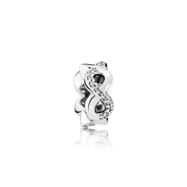 Pandora Infinity sølv spacer med klar cubic zirconia - 792101CZ