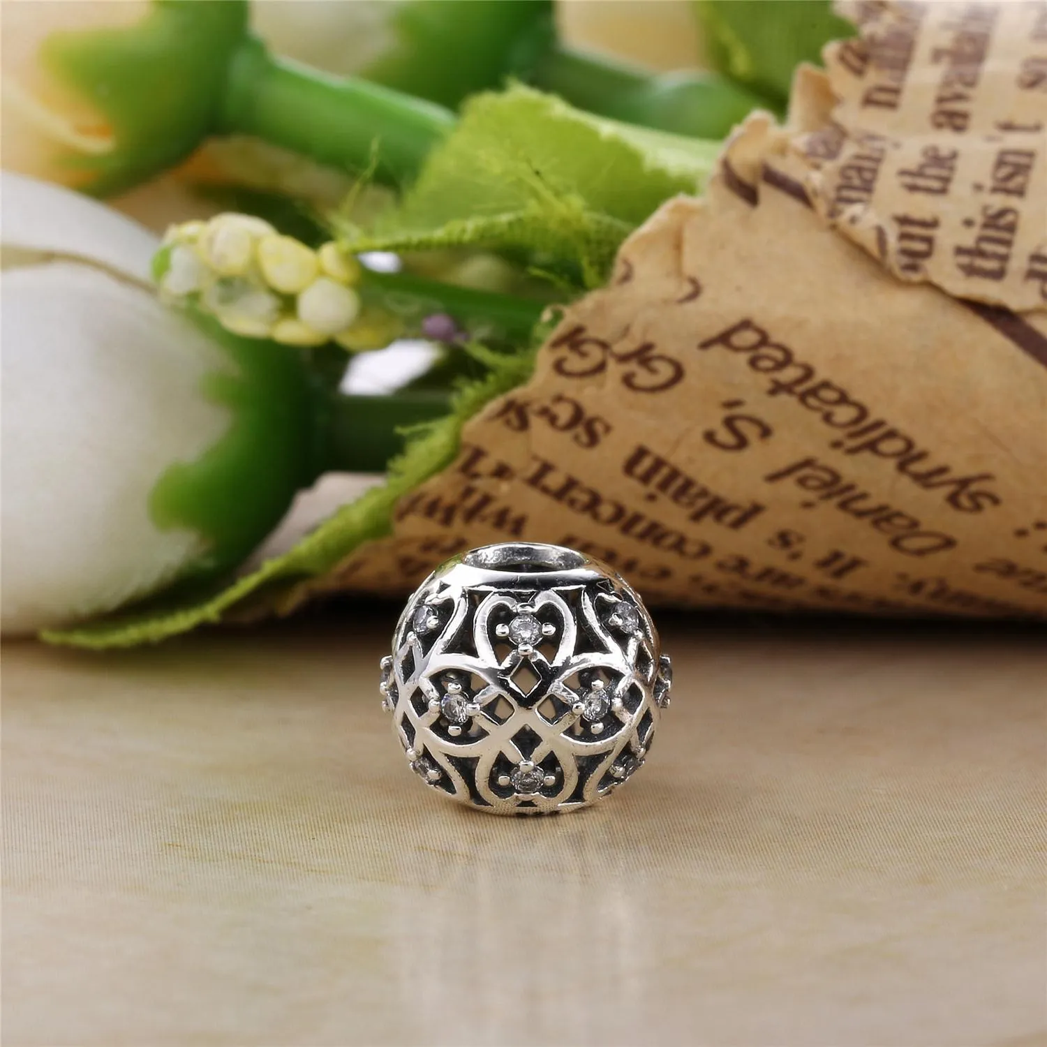 Pandora Intricate Lattice Openwork Charm - 791295CZ