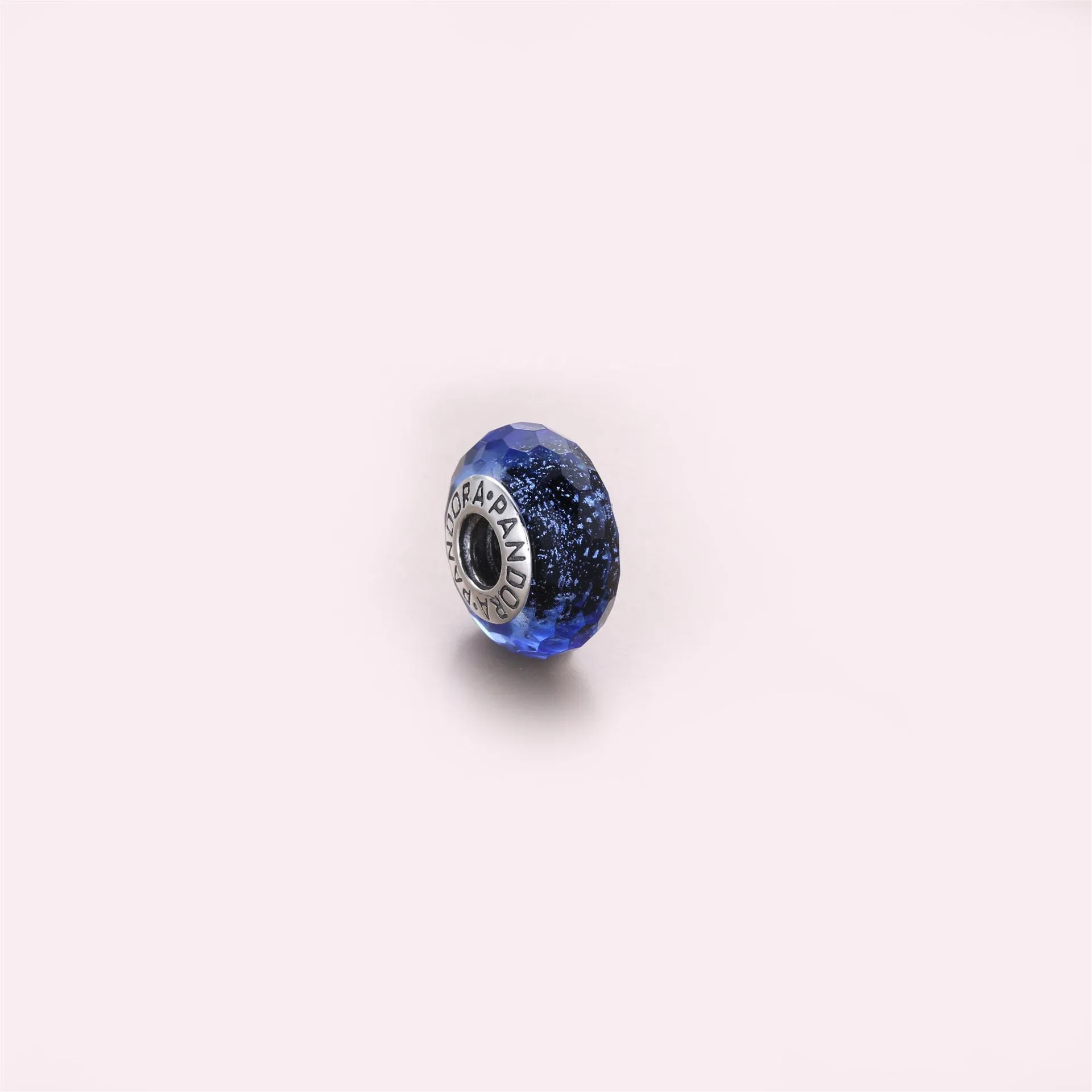 Pandora Iridescent Blue Faceted Glass Charm - 791646