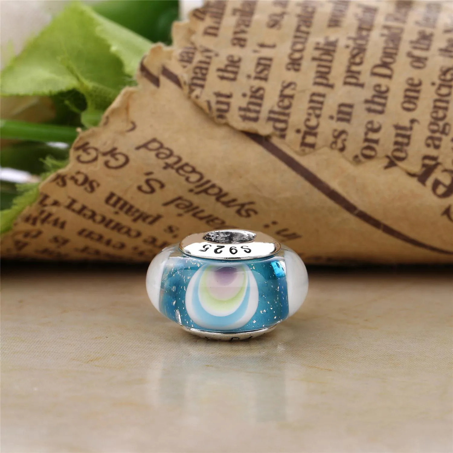 Pandora Iridescent Rainbow Glass Charm - 797013