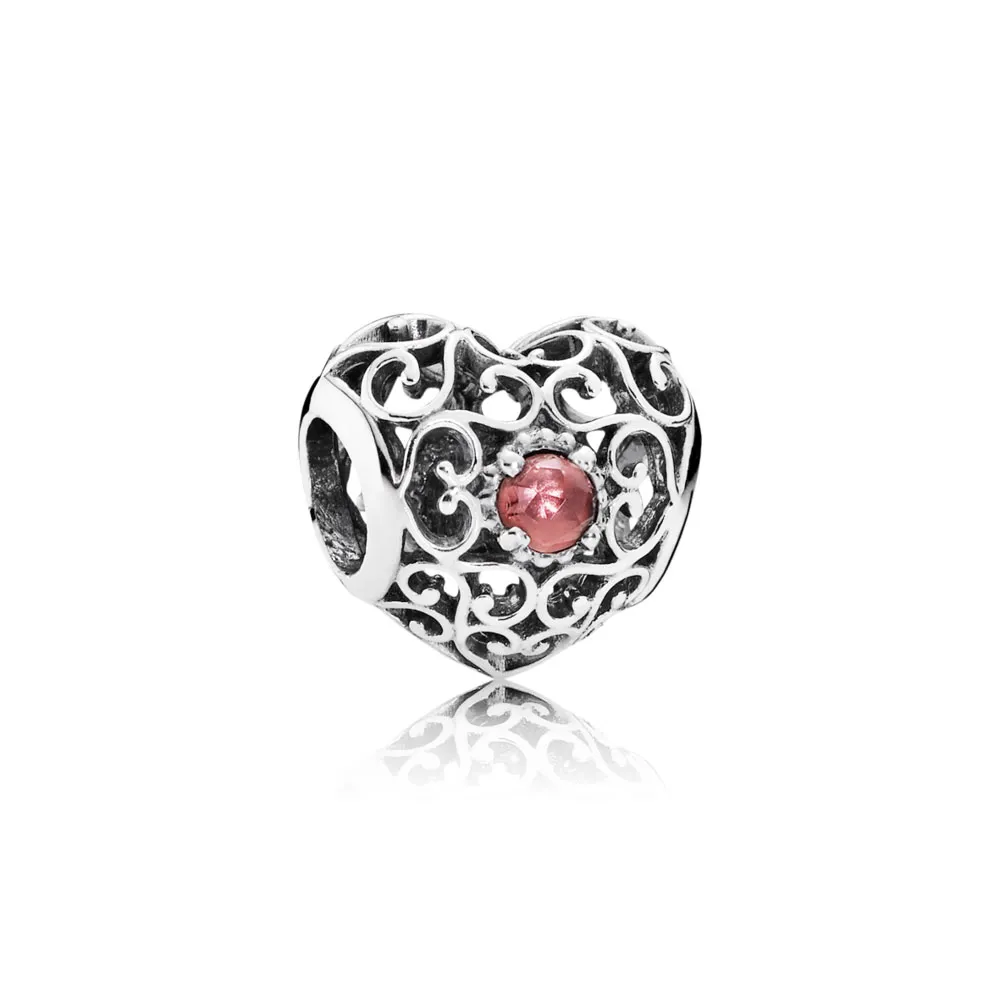 pandora january signature heart charm 791784gr