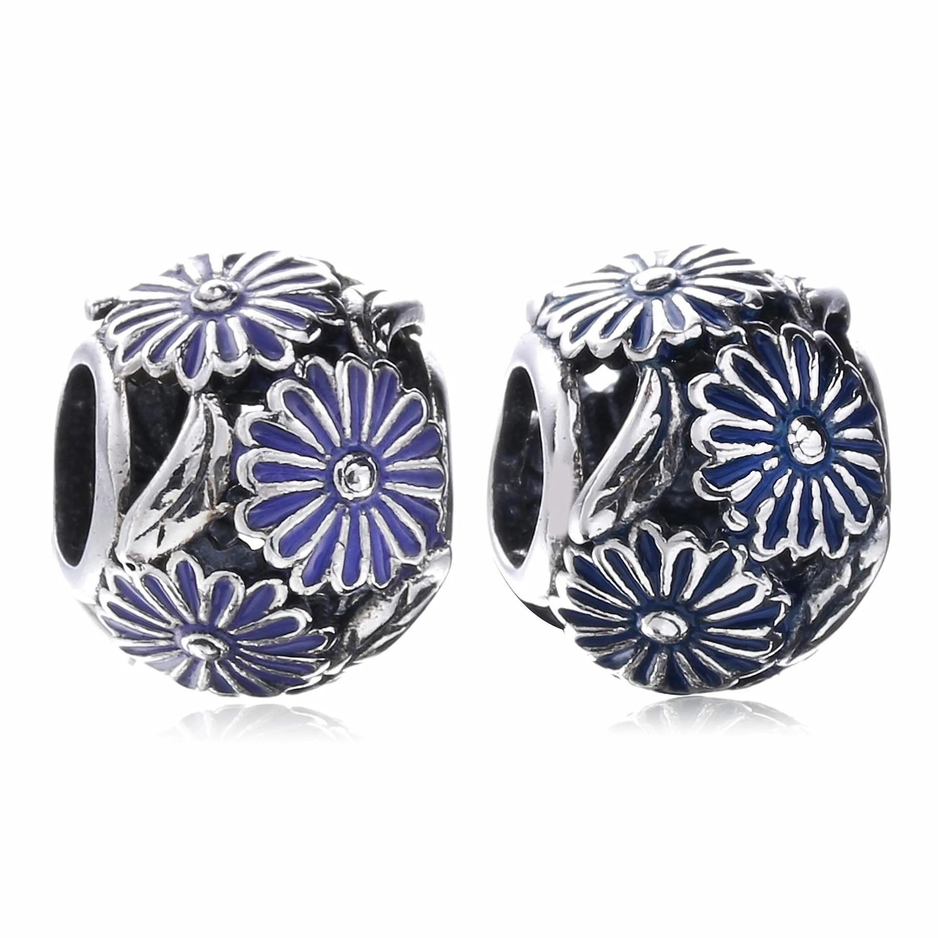 Pandora Lavender Daisy Meadow Charm - 791487EN66