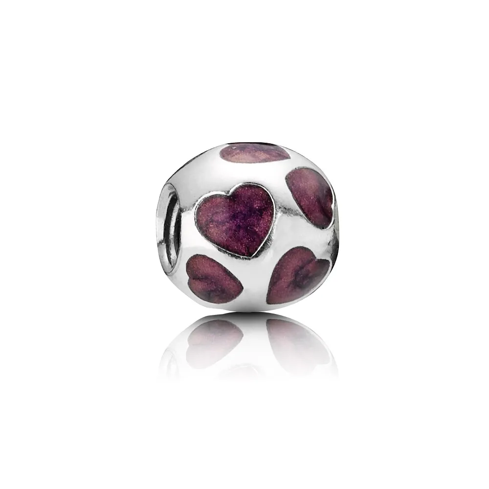 pandora lilla hjerter charm 790543en21