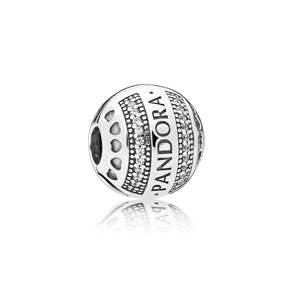 Pandora Logo Rund Klemmecharm - 797433CZ