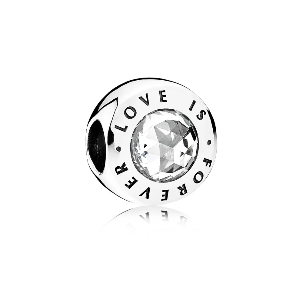 pandora love is forever charm 791813cz