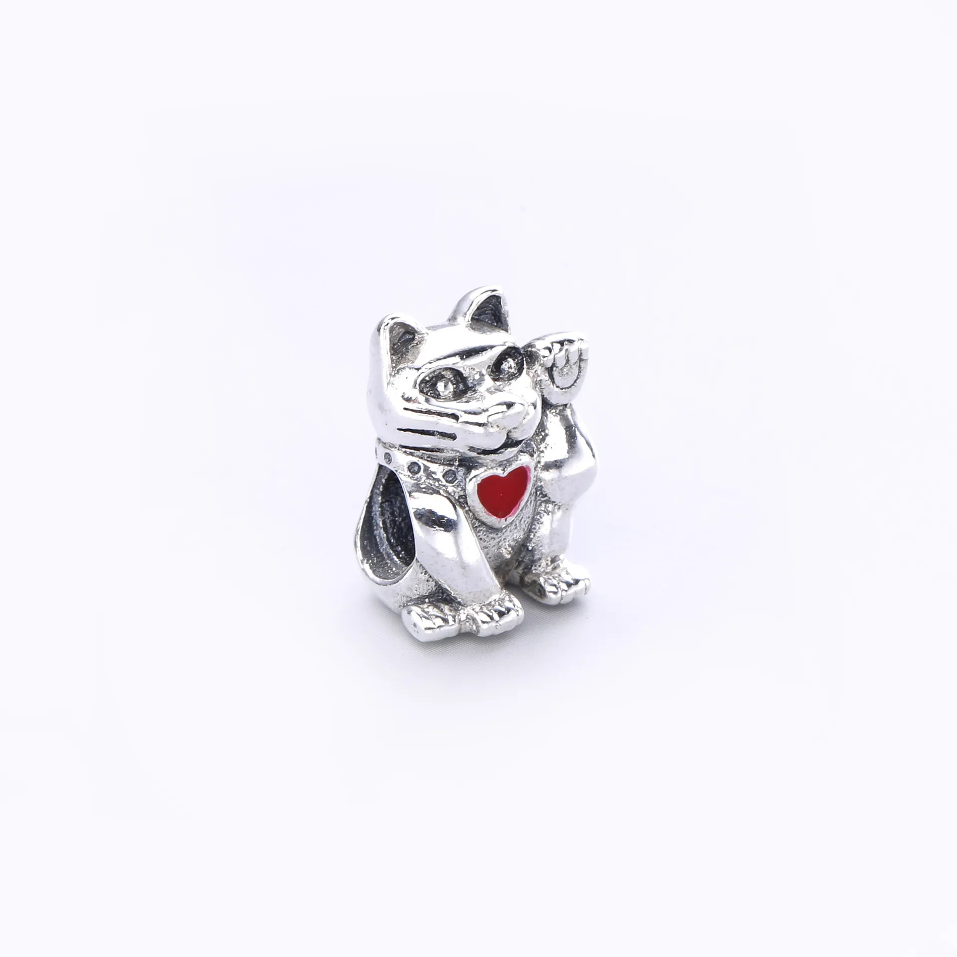 Pandora Lyserosa vinkende katt, charm - 790989EN05