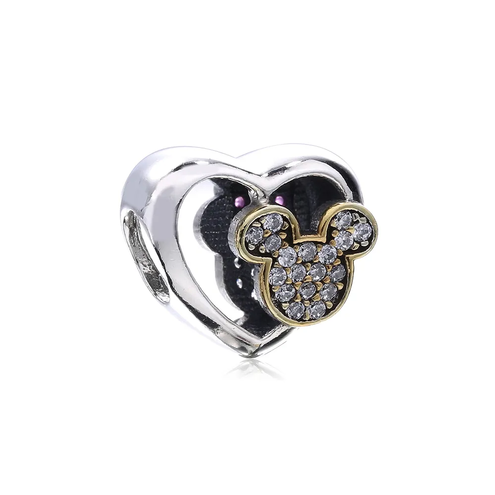 pandora mickey og minnie together charm clear cz px00295 1