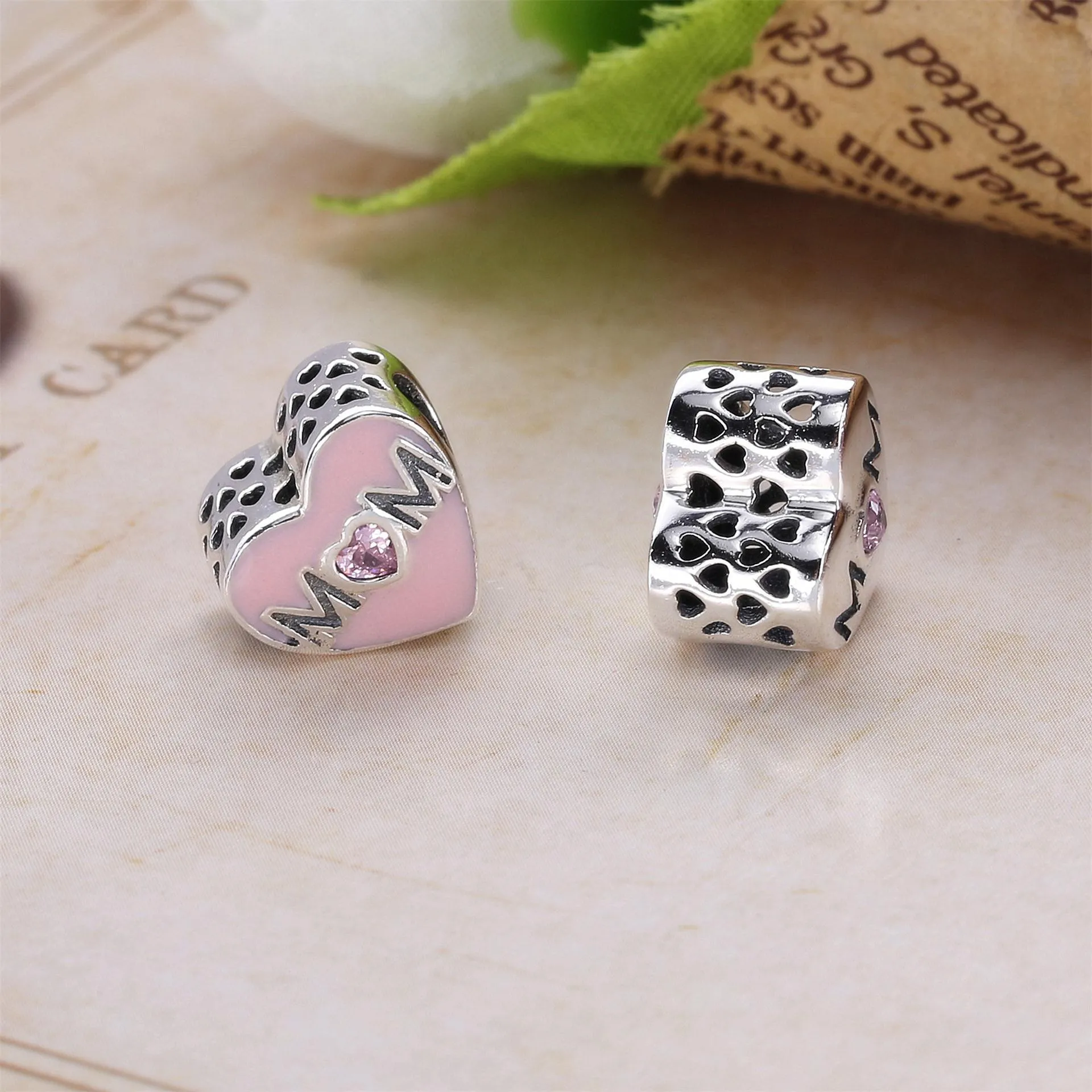 Pandora Mother Heart Charm - 791881PCZ