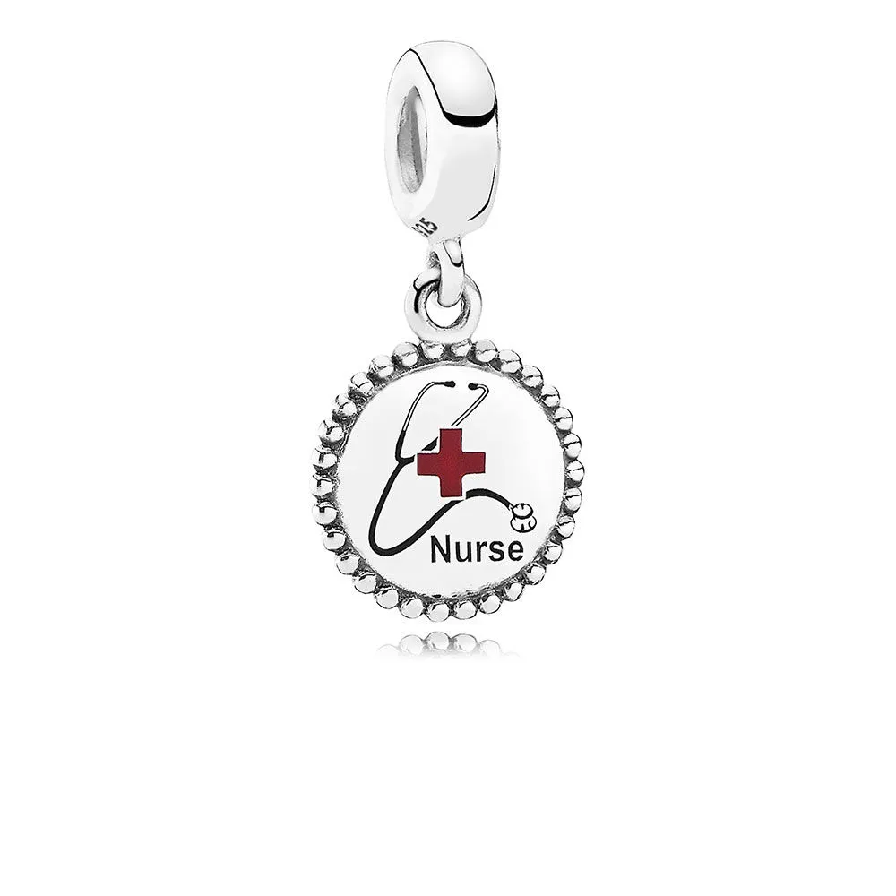 PANDORA Nurse Dangle Charm, Blandet emalje - ENG791169_45