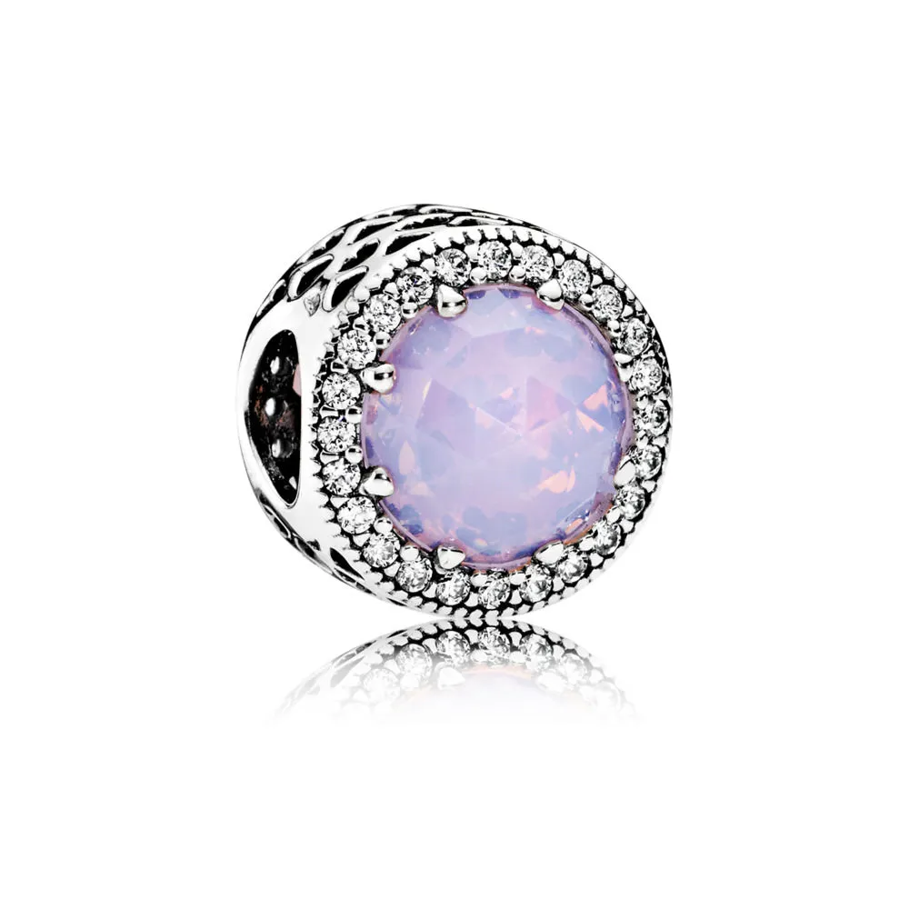 pandora opalescent pink radiant hearts charm 791725nop