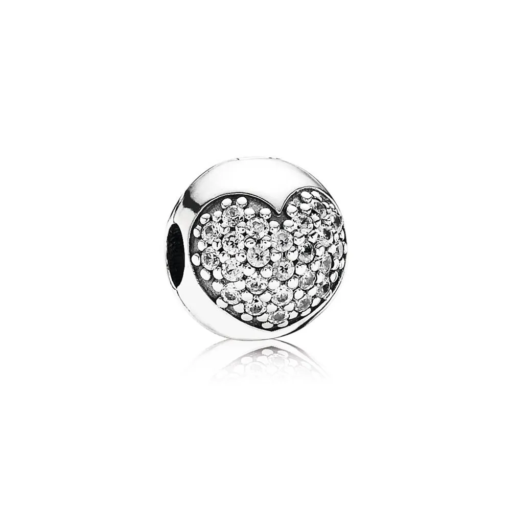 PANDORA Pavé Hjerteklips - 791053CZ