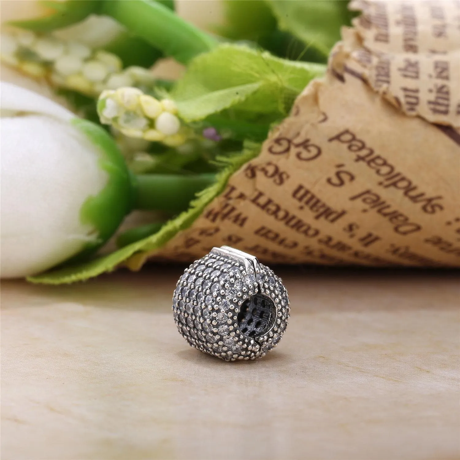 Pandora Pavé Tønne Klemmecharm - 791873CZ