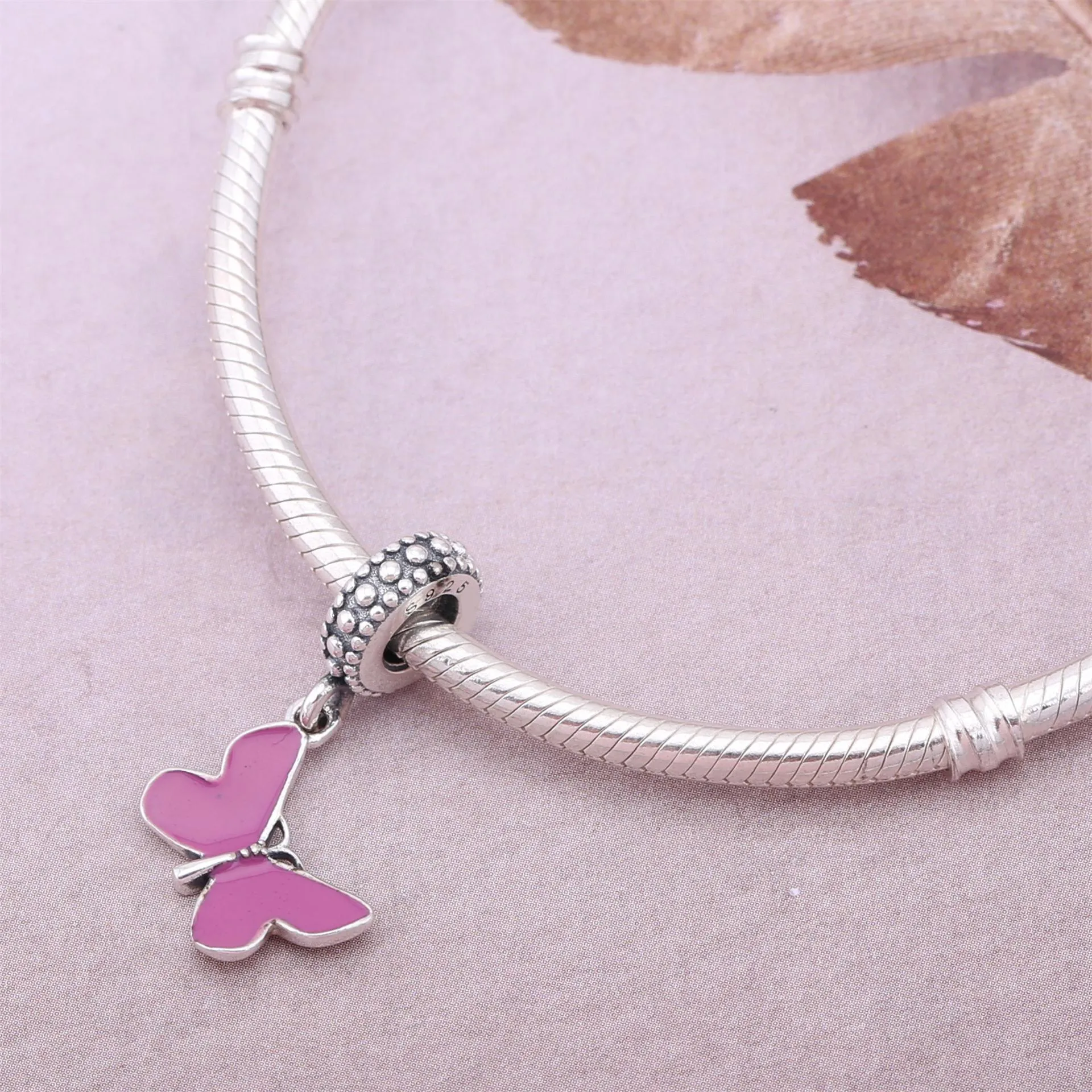 PANDORA Pink Butterfly Dingle - PJ00113-1