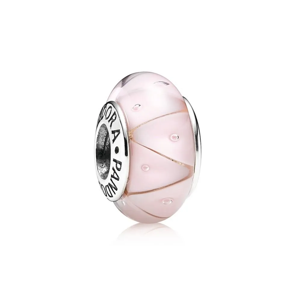 Pandora Pink Glass Zig-Zag Charm - 790922