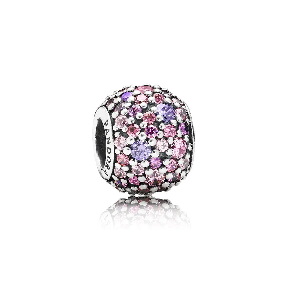 pandora pink mix pavé ball charm 791261aczmx