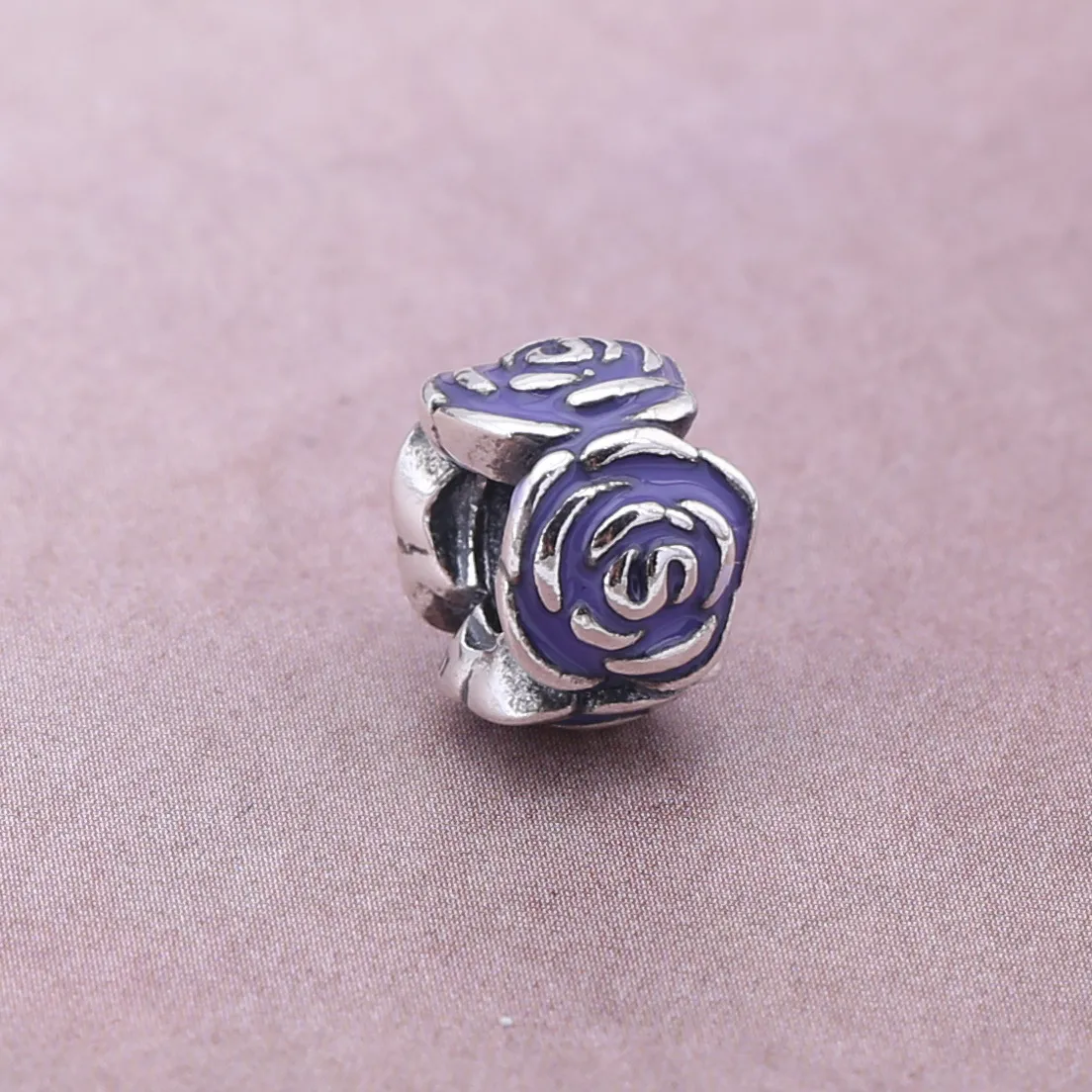 PANDORA Pink Rose Charm Clip - 791291EN40