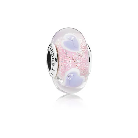 pandora plentiful hearts glass charm 796599cz