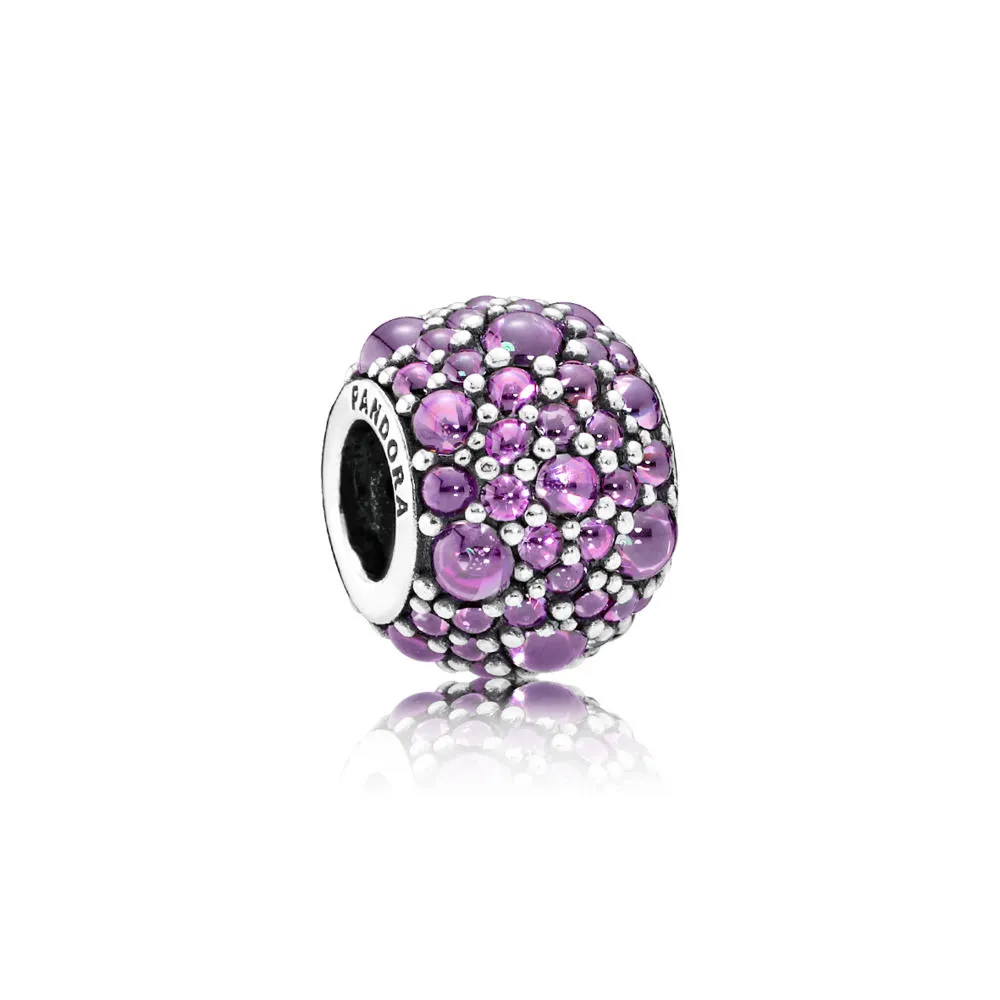 pandora purple shimmering droplets charm 791755cfp