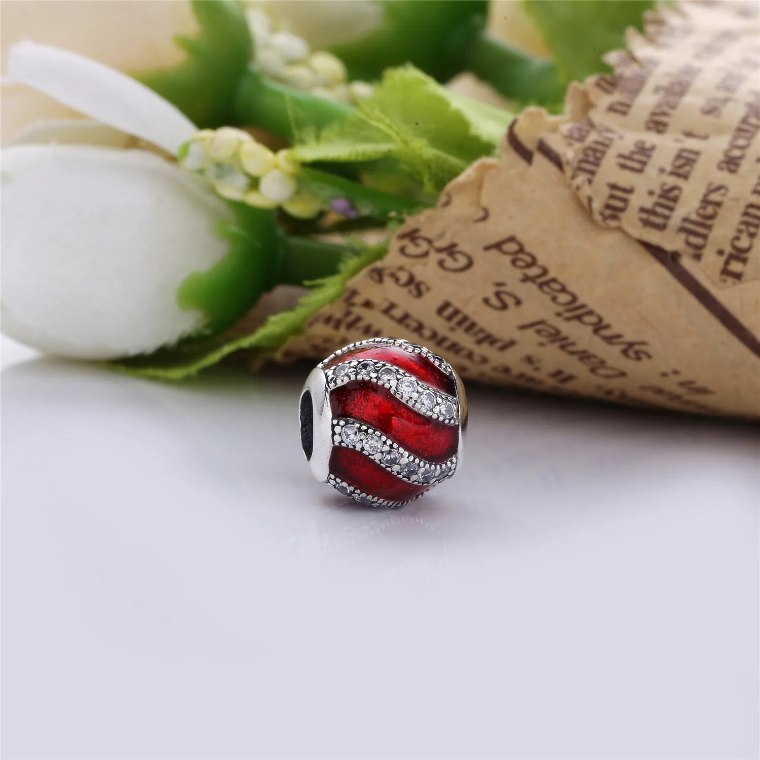 Pandora Red Adornment Charm - 791991EN07