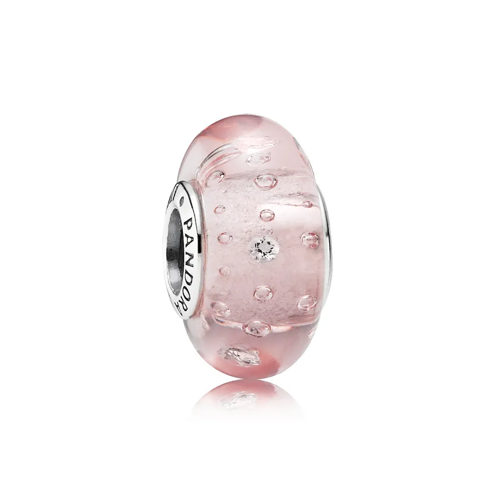 Pandora Rosa blåst glass, charm - 791615CZ