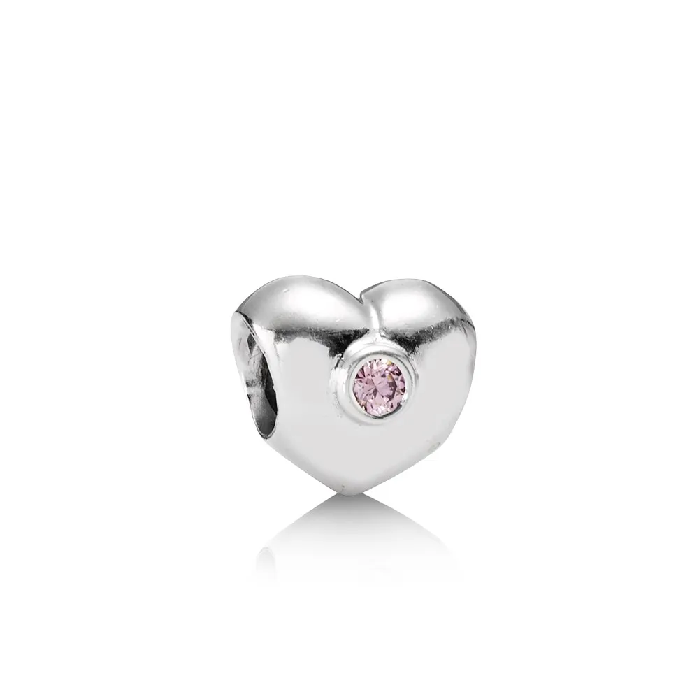 pandora rosa glitrende hjerte charm 790134pcz