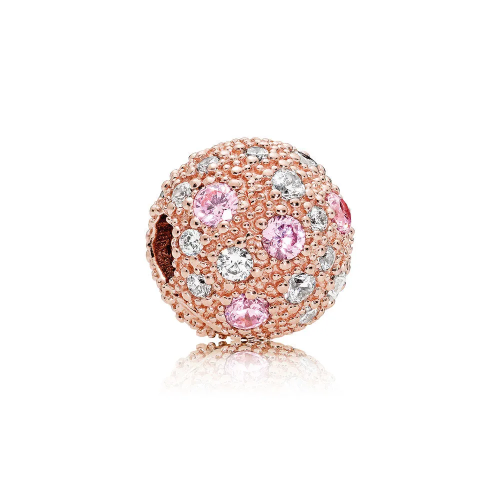 Pandora Rosa Kuletekstur Klemmecharm - 781286PCZ