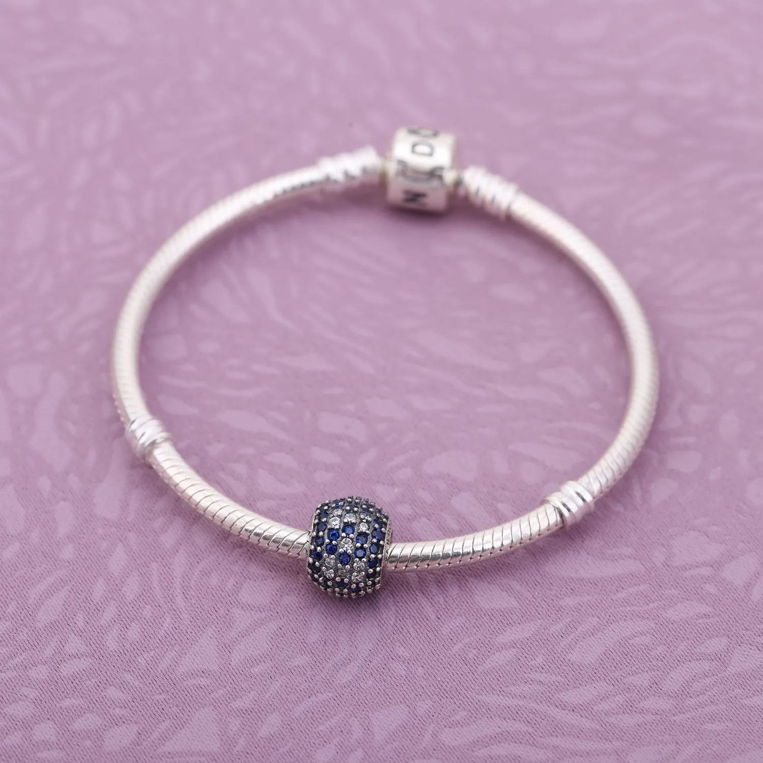 Pandora Rosa, pavé kirsebærblomst, charm - 791129CZ