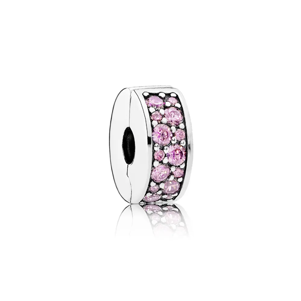 Pandora Rosa Pavé Klemmecharm - 791817PCZ