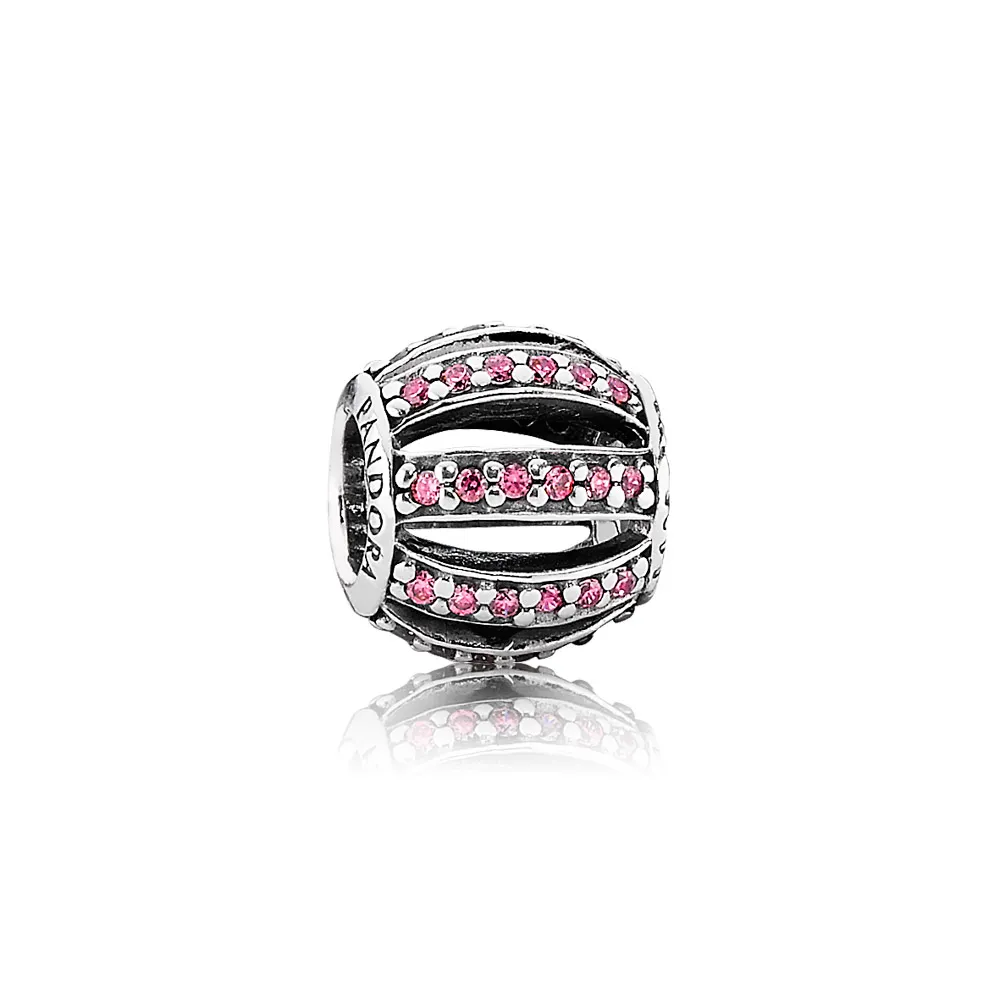 pandora rosa vevd pavé tømme charm 791115czs