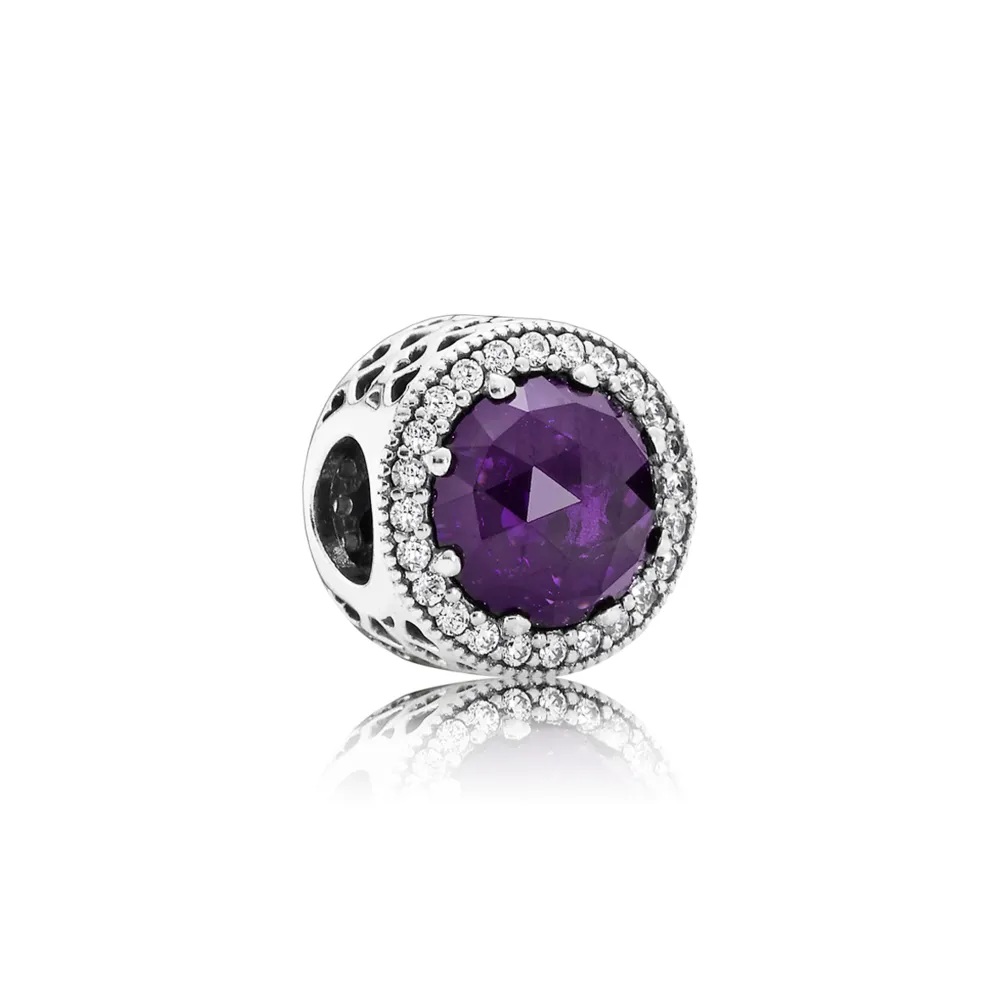 pandora royal purple radiant hearts charm 791725nrp