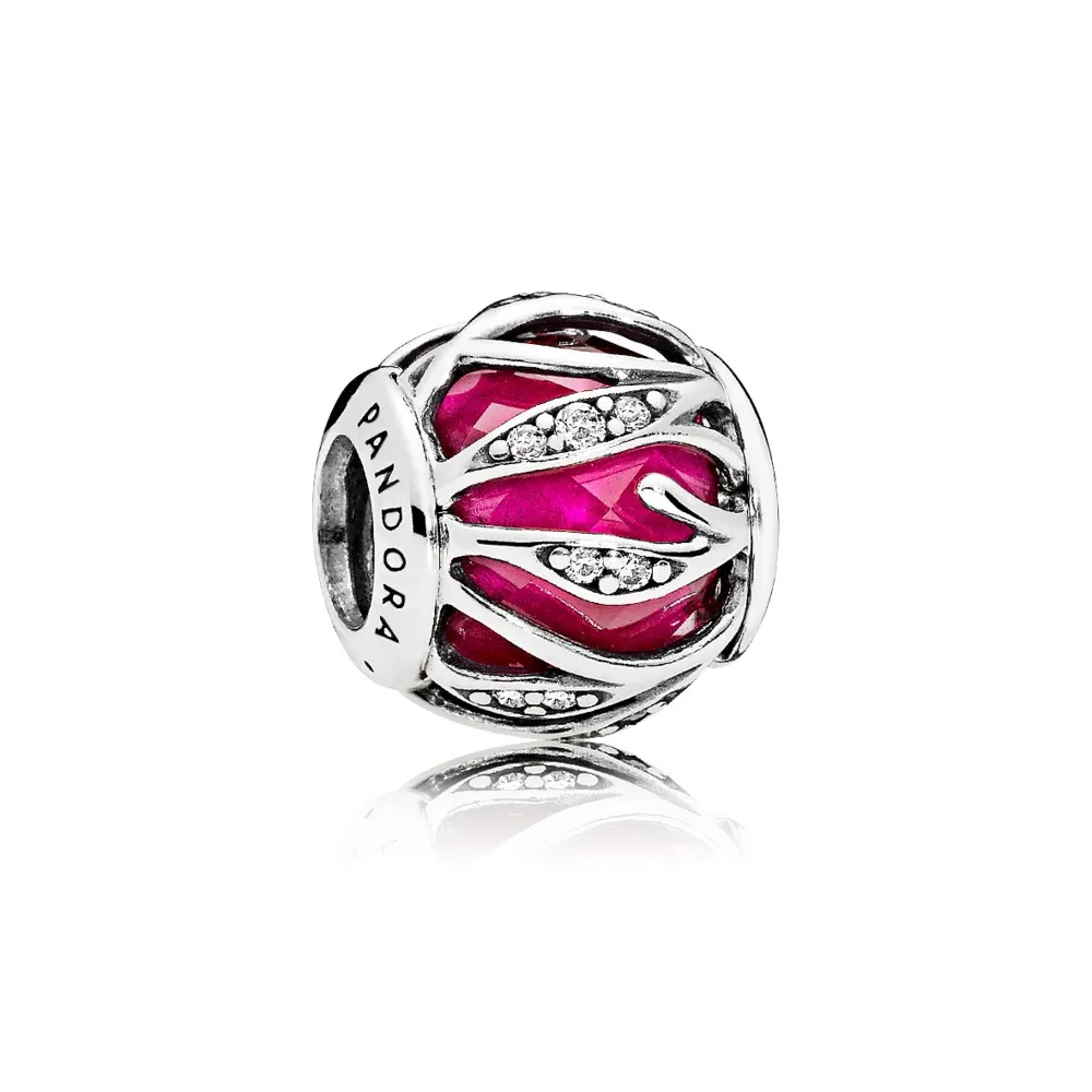 pandora royal red natures radiance charm 791969sru