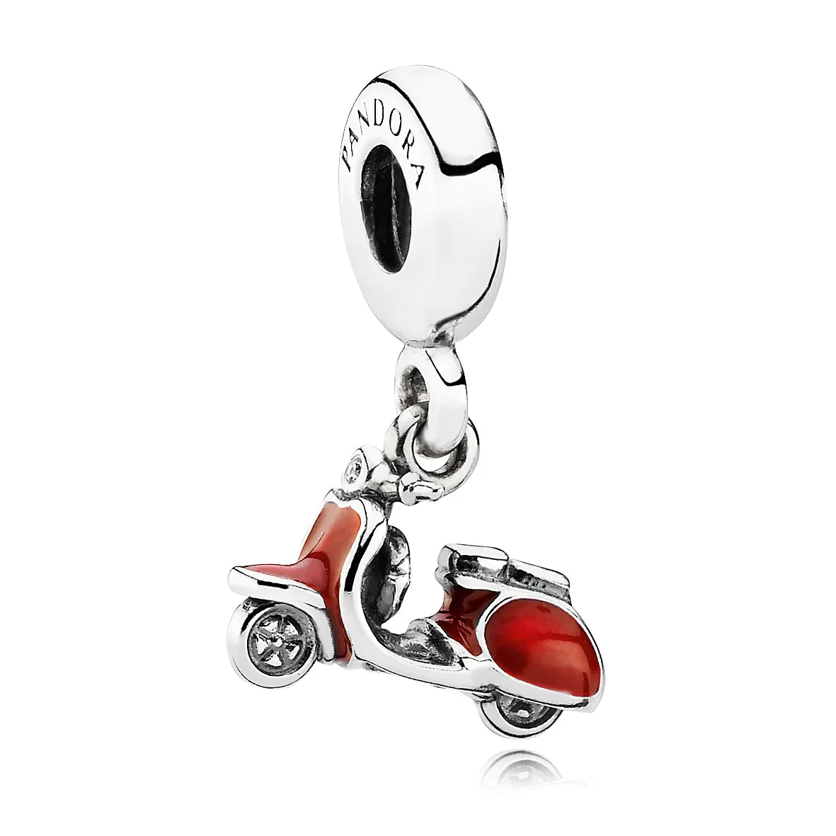 Pandora Rød scooter, hengende charm - 791140EN42