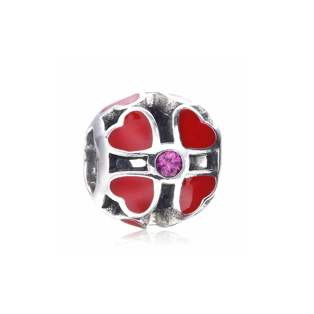 PANDORA Red Clover Charm - PD00110-1