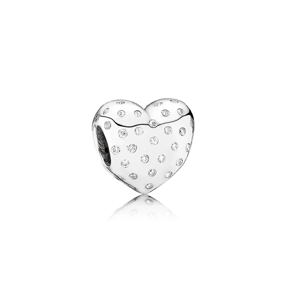 pandora shimmering heart charm 791241cz