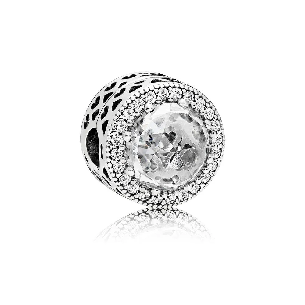 pandora silver clip with clear cubic zirconia charm 796239cz