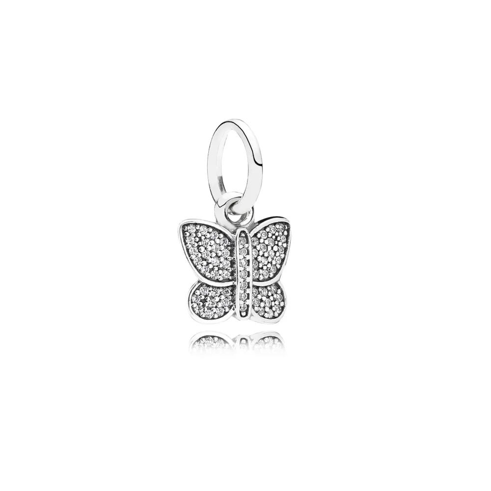 PANDORA Sparkling Butterfly Anheng Charm - 791497cz