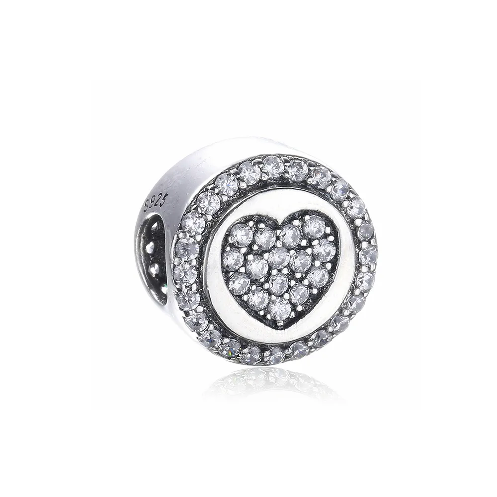 PANDORA Sparkling Heart Charm - PX00242-1B