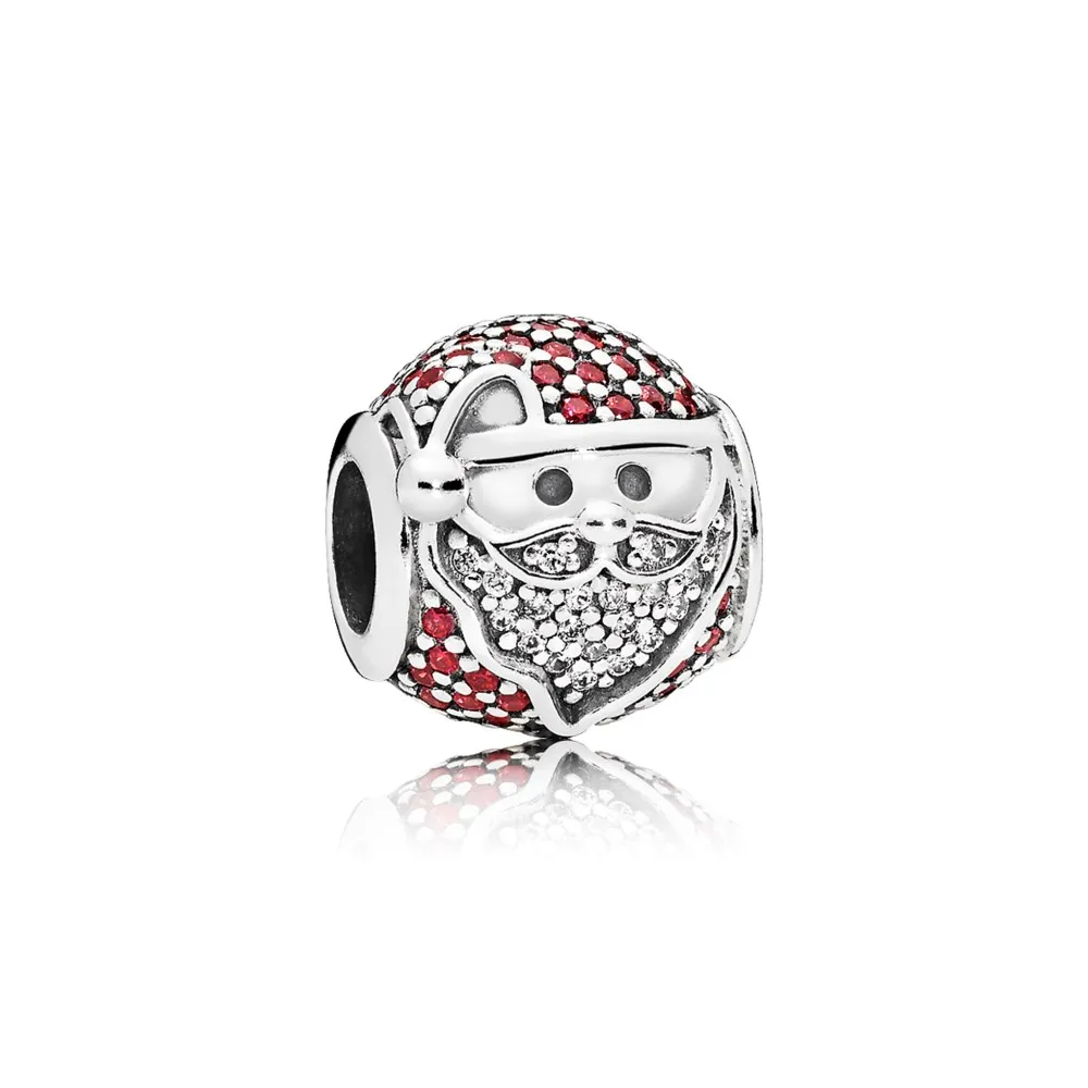 pandora sparkling jolly santa charm 796385czr