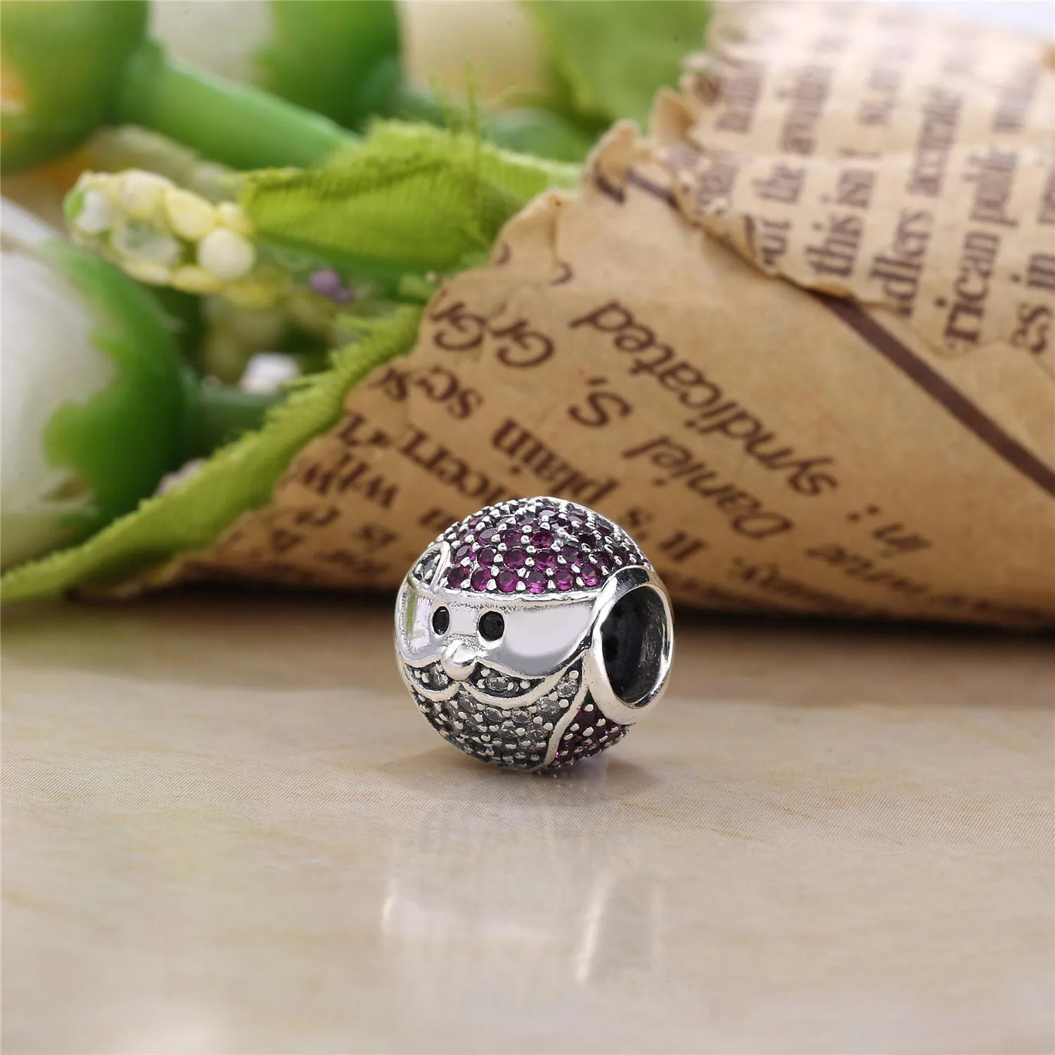 Pandora Sparkling Jolly Santa Charm - 796385CZR