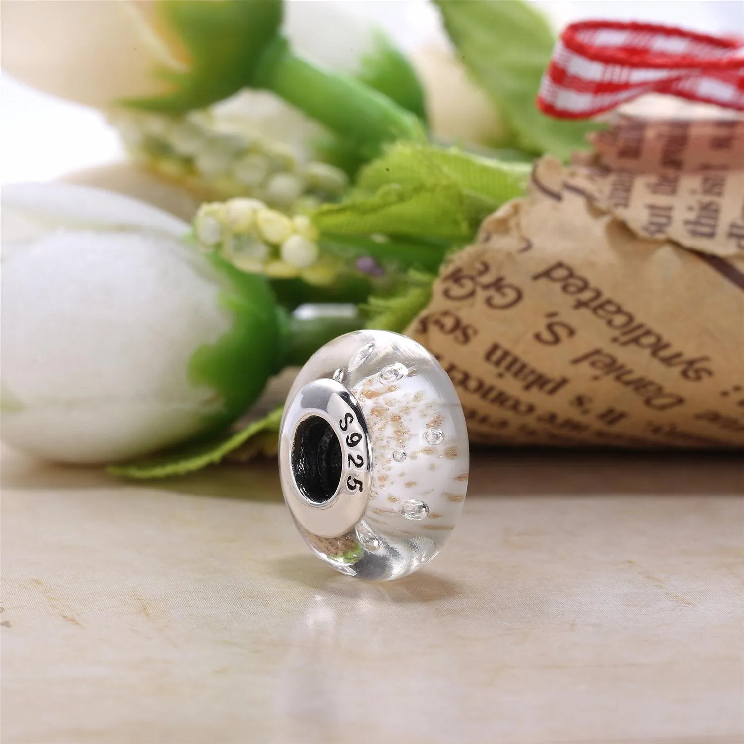 PANDORA sprudlende sjarm, Murano-glass og klart CZ - PL00064-1