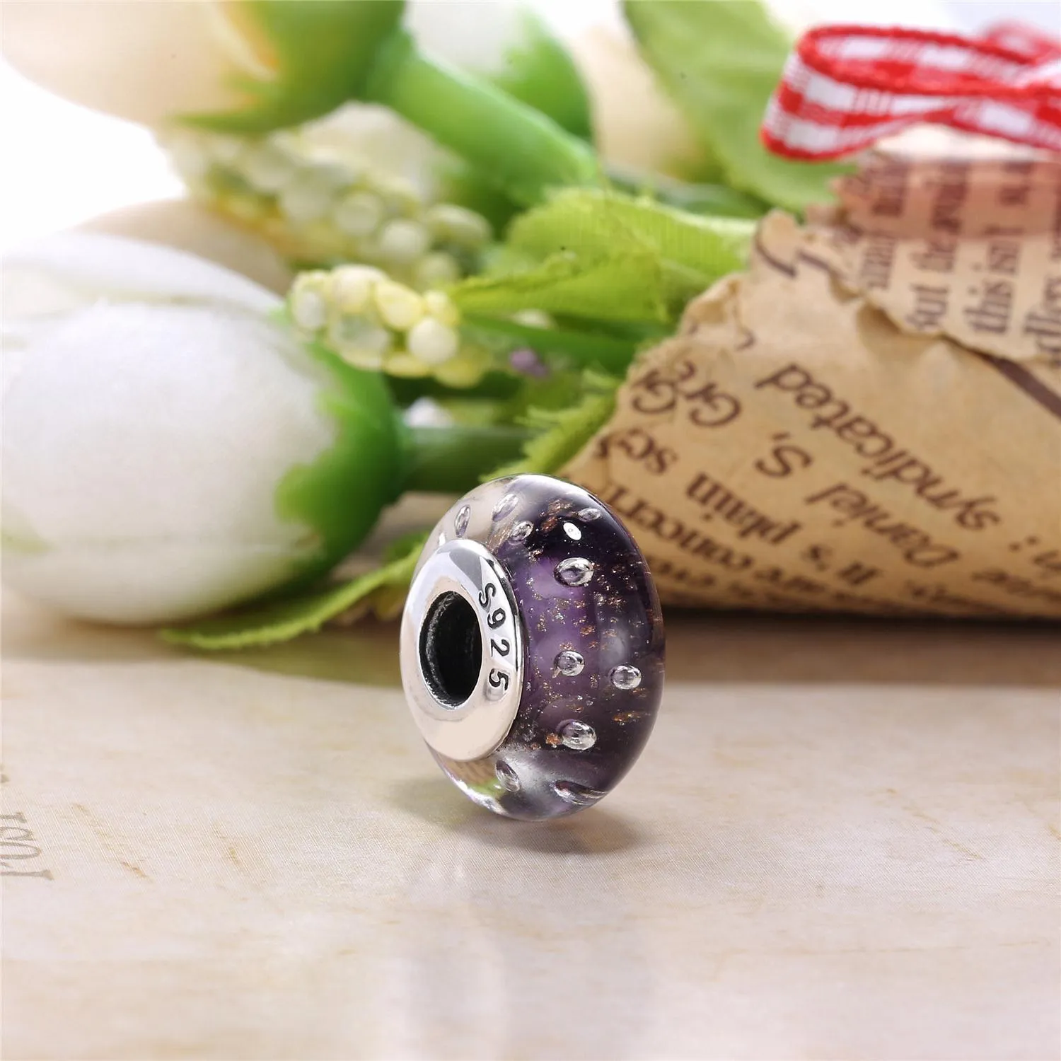 PANDORA sprudlende sjarm, Murano-glass og klart CZ - PL00064-1