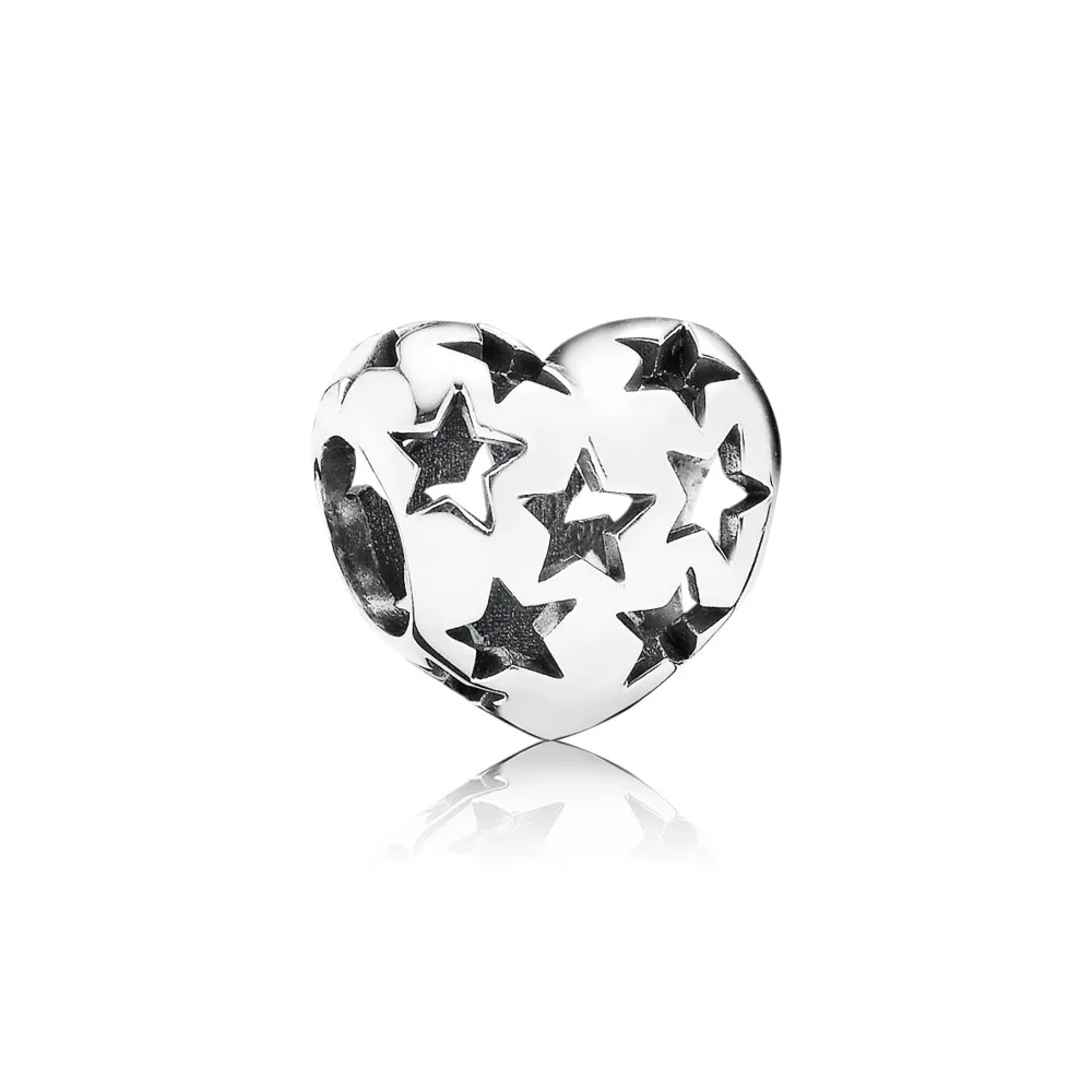 Pandora Starry Heart Openwork Charm - 791393