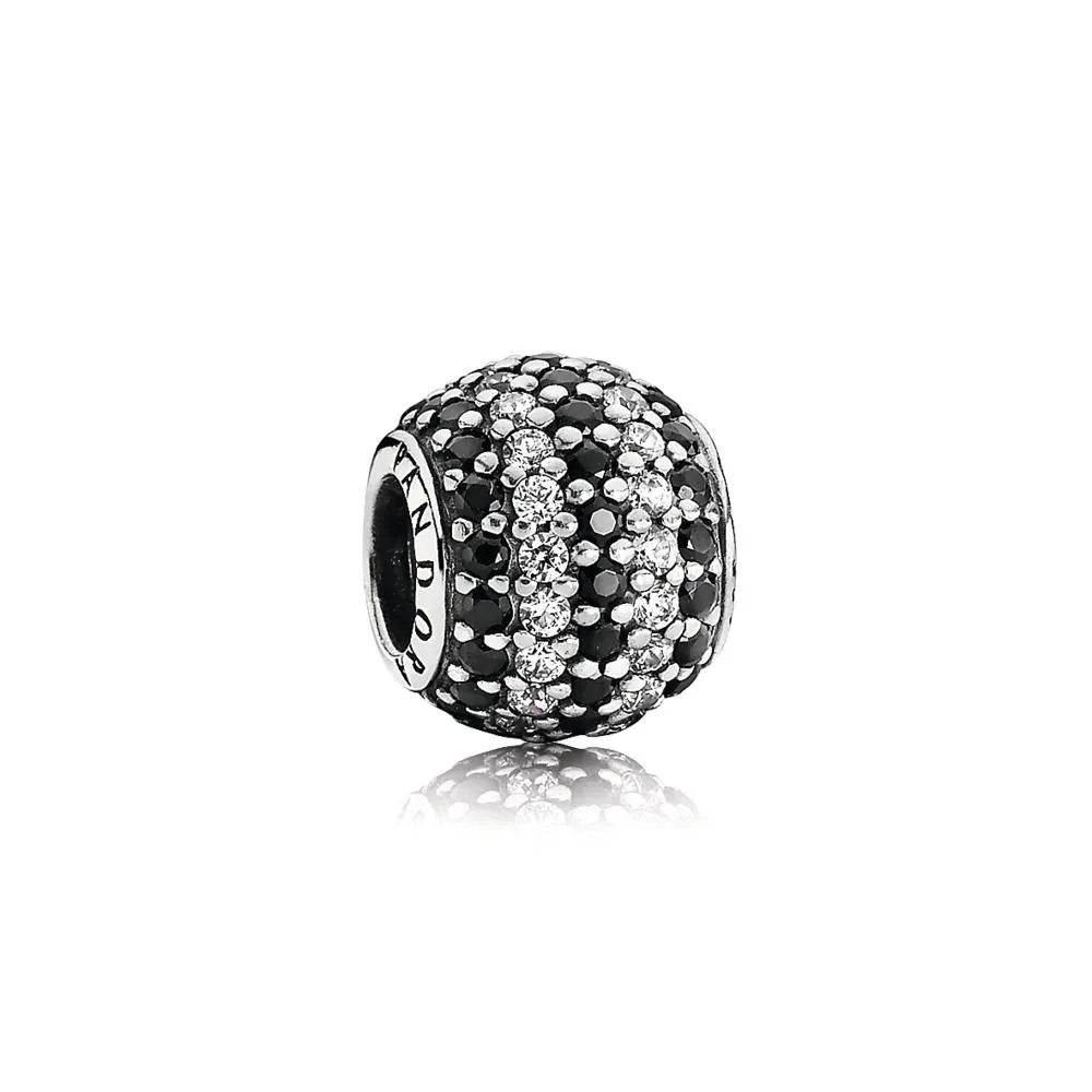 pandora svarte maritime pavéstriper charm 791172nck