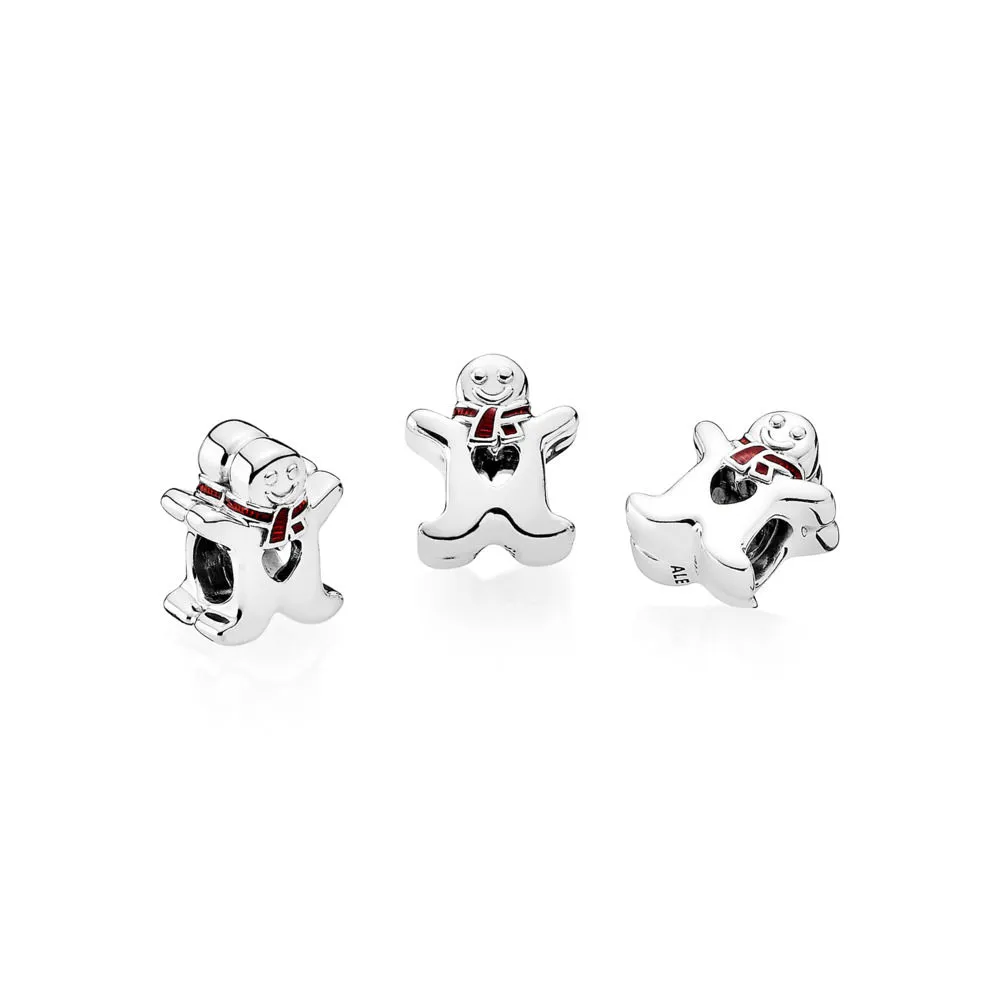 PANDORA Sweet Gingerbread Man Charm Clip - 792002EN07