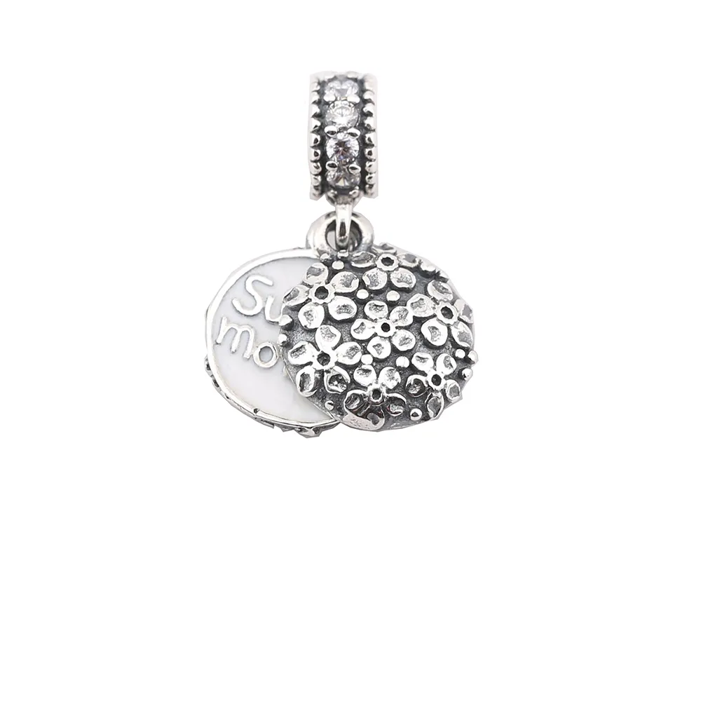 PANDORA Sweet Mother White Pendant Charm - 791285CZA