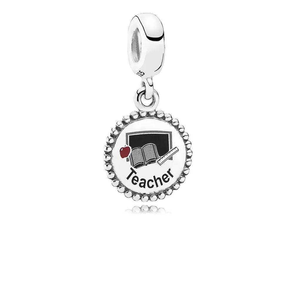 PANDORA Teacher Dingle Charm, Blandet emalje - ENG791169_47