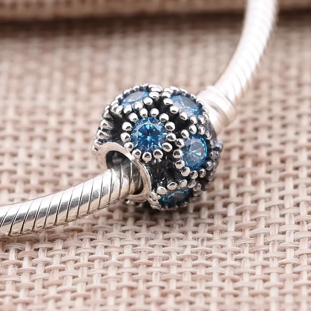 Pandora Teal Studded Circles Openwork Charm - 791296MCZ