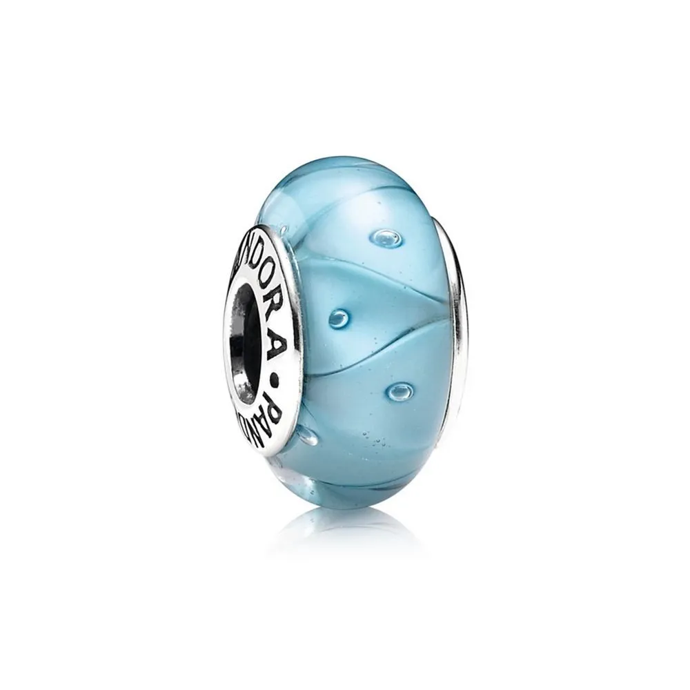 Pandora Turquoise Glass Zig-Zag Charm - 790924