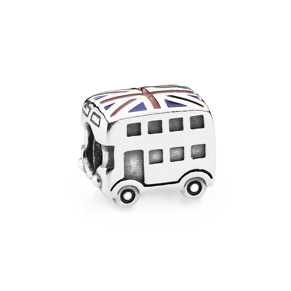 Pandora Union Jack Bus Charm - 791049ER