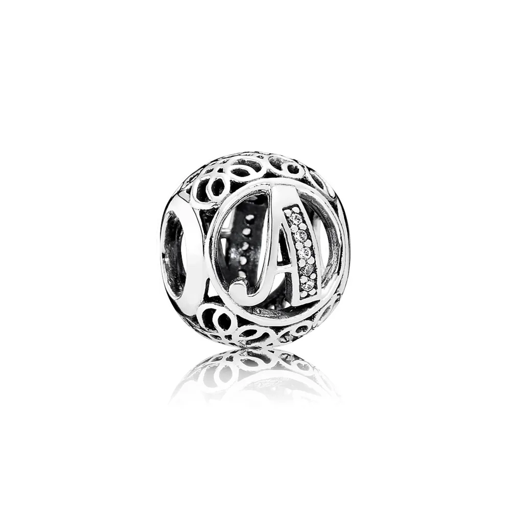 PANDORA Vintage Letter A Charm - 791845cz